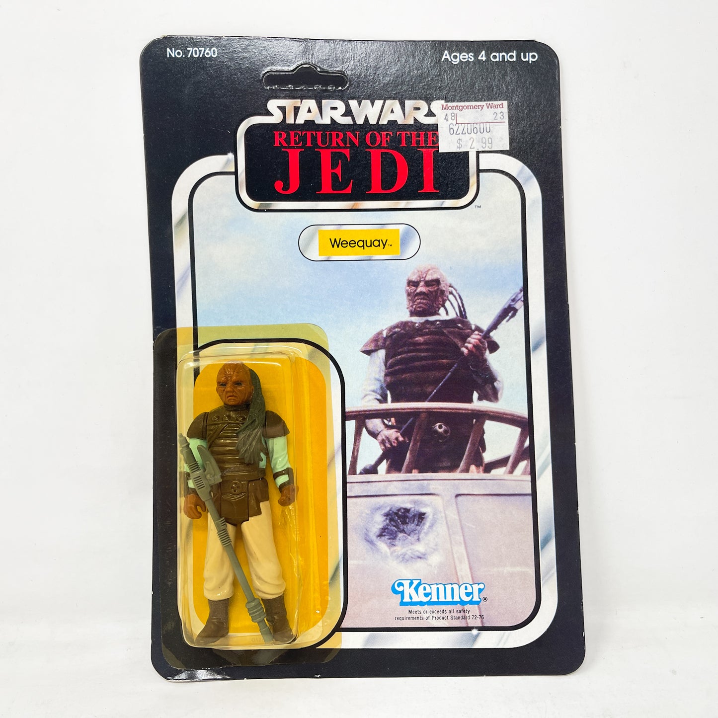 Weequay ROTJ 65B-back  - Mint on Card