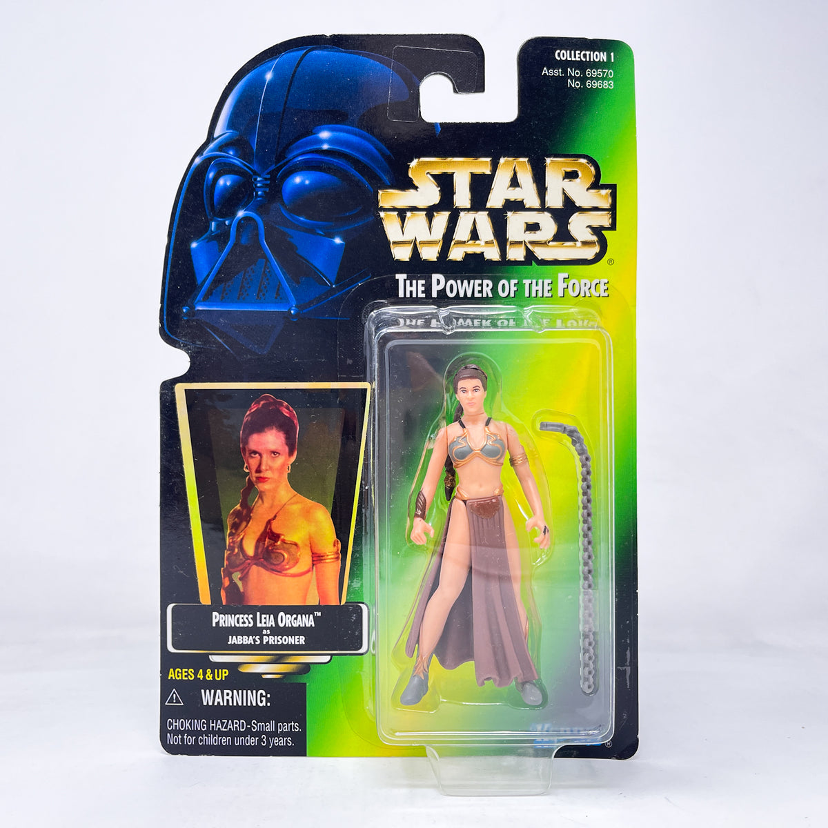 Princess Leia Organa as Jabba's Prisoner (Slave Leia) - Kenner Power of the Force (POTF2)