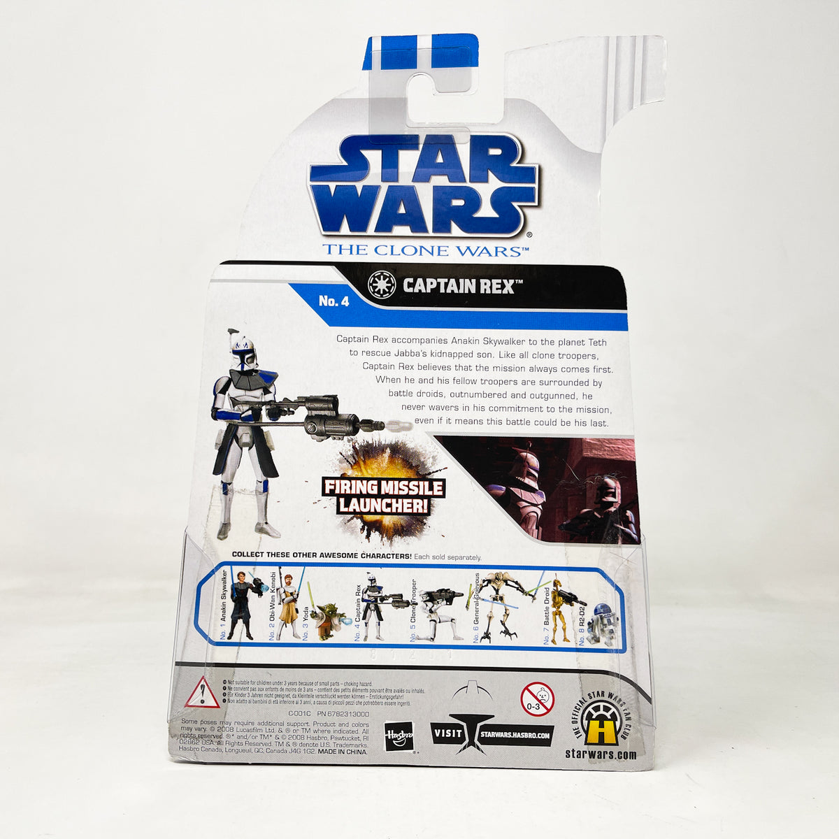 Captain Rex Mail Away Exclusive 2008 - The Clone Wars Star Wars Hasbro