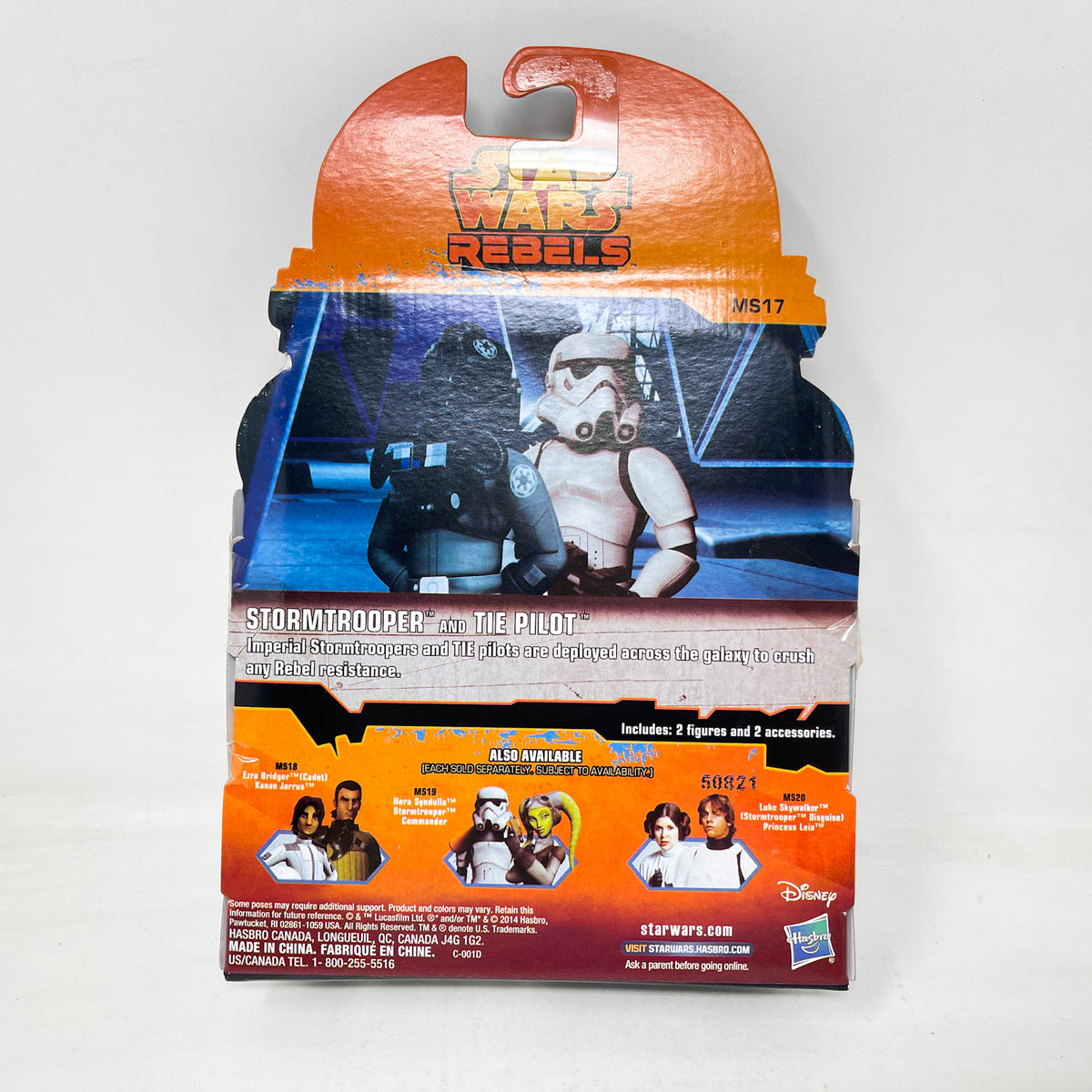 TIE Pilot & Stormtrooper MS17 - Hasbro 2015 Rebels Mission Series 3.75" Star Wars Action Figure 2 Pack