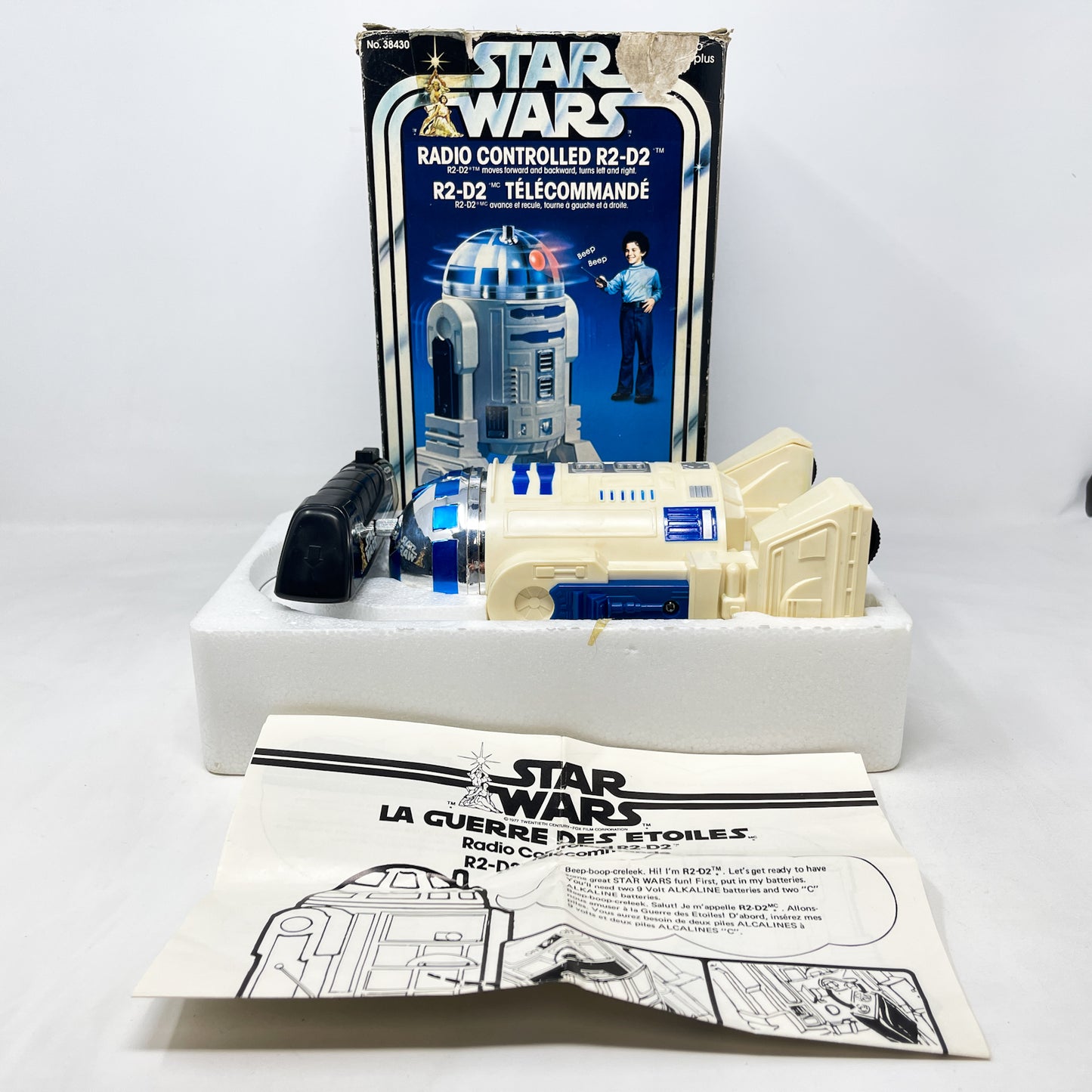 Radio Controlled R2-D2 - Complete in Canadian Box - Vintage Kenner (1978)