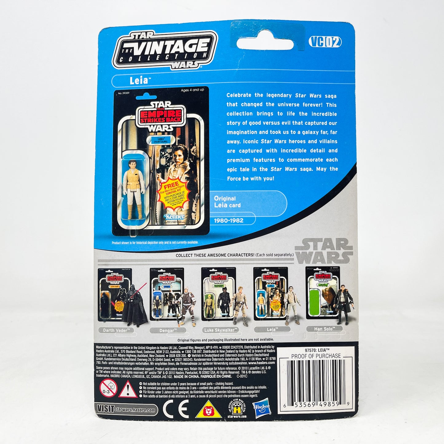VC002 Leia - Hoth Outfit 2010 - The Vintage Collection Hasbro Star Wars
