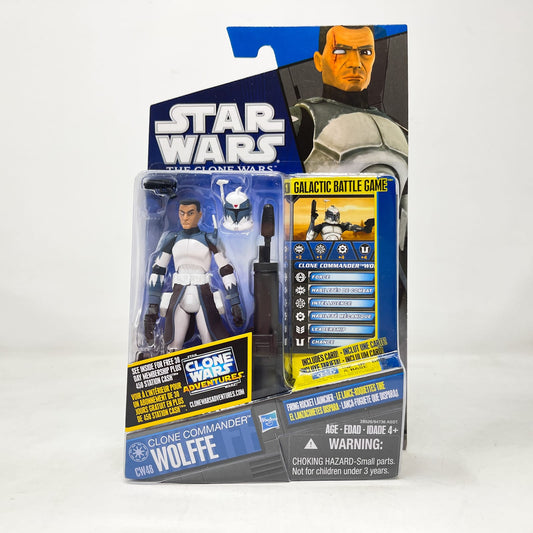 Clone Commander Wolffe CW48  - The Clone Wars 2010 3.75" Star Wars Action Figure