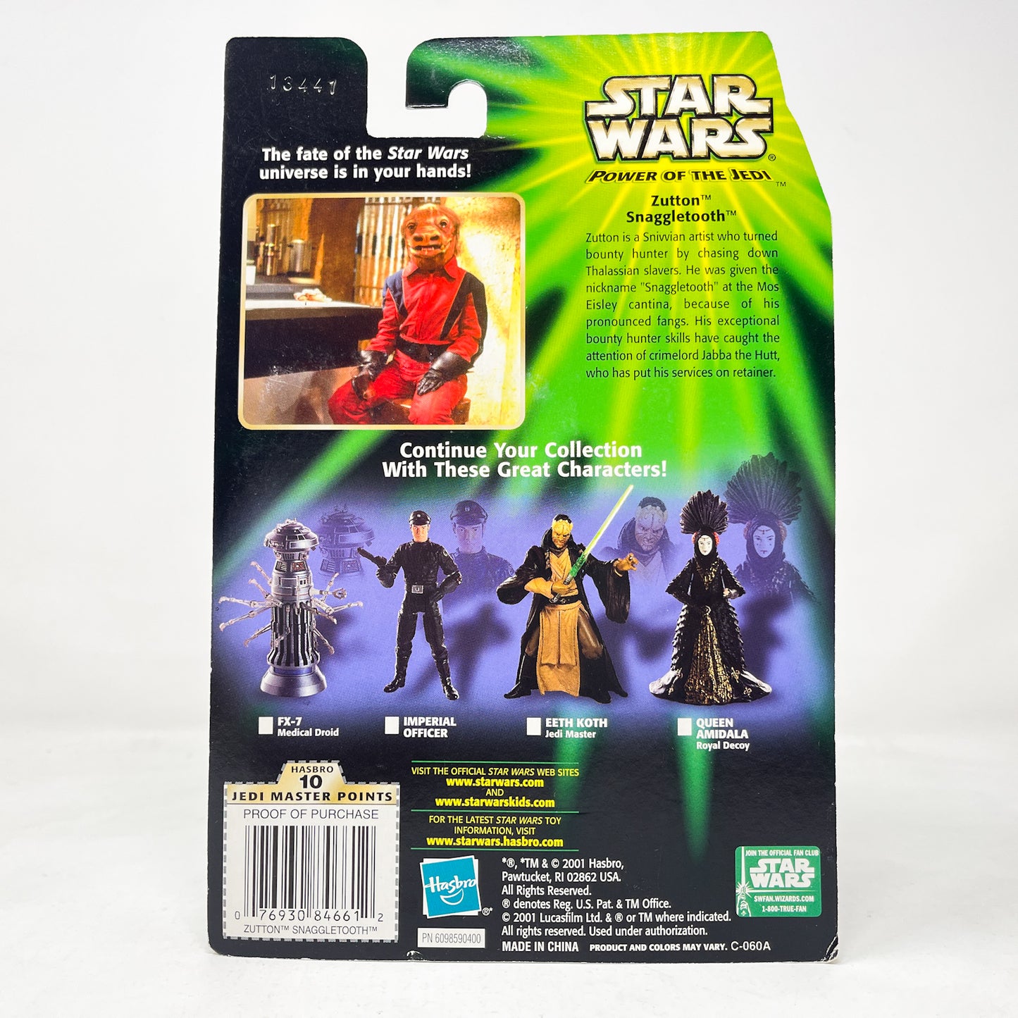 Zutton (Snaggletooth) - Hasbro Power of the Jedi POTJ (2001)