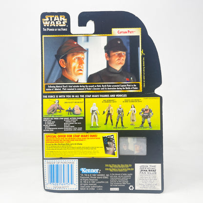 Captain Piett (with Blaster Rifle and Pistol — Error Card)  – Hasbro Star Wars Power of the Force (1998)