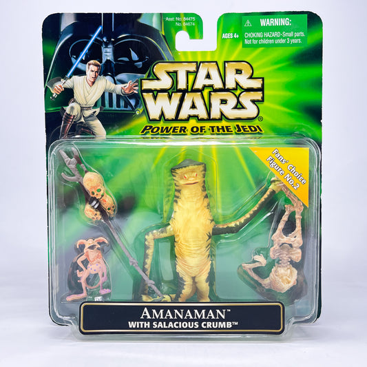 Amanaman with Salacious Crumb (Deluxe) - Hasbro Power of the Jedi POTJ (2001)