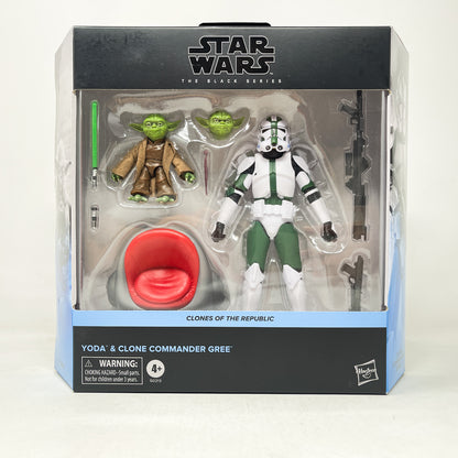Yoda & Clone Commander Gree Clones of the Republic #02 – Hasbro Black Series (2024)