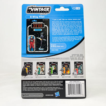 VC063 B-Wing Pilot (Keyan Farlander) Revenge Cardback - Hasbro Vintage Collection (2011)
