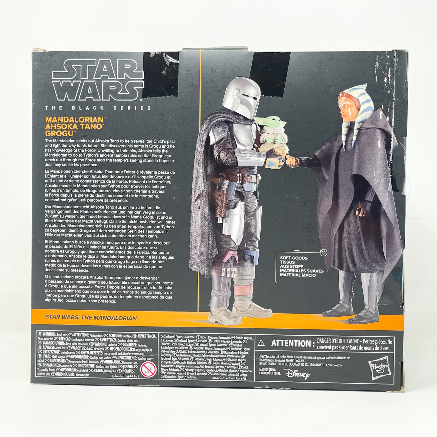 The Mandalorian, Ahsoka Tano & Grogu 3-Pack – Hasbro Black Series (2022)