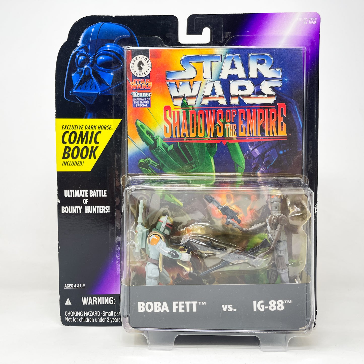 Boba Fett vs. IG-88 - Shadows of The Empire - Hasbro 1996 POTF2 Darkhorse Comic Action Figure 2-Pack