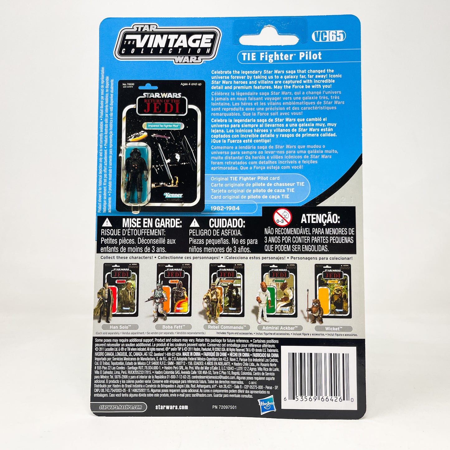 VC065 Tie Fighter Pilot (ROTJ) - Canadian Cardback - Hasbro Vintage Collection (2021)