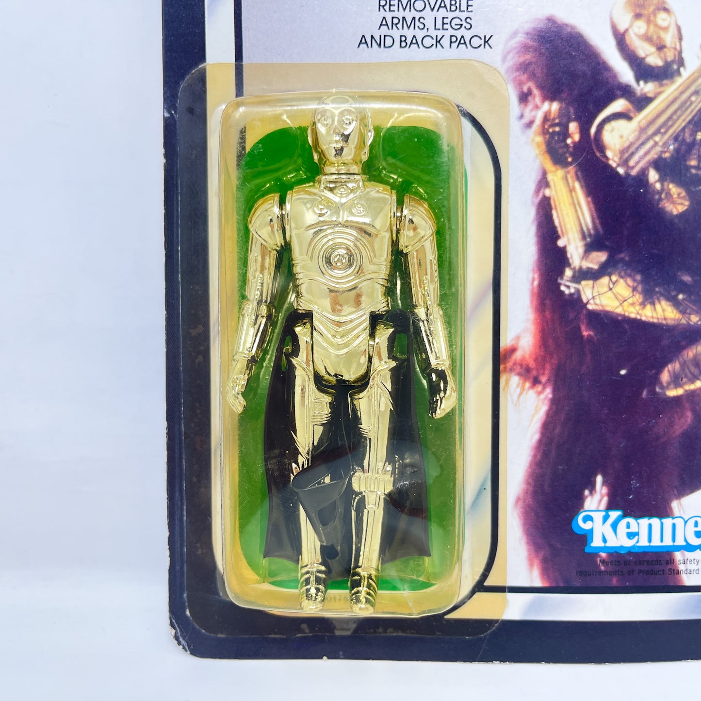 C-3PO Removable Limbs TSUKUDA ROTJ 65B-back  - Mint on Card - Vintage Kenner (1983)