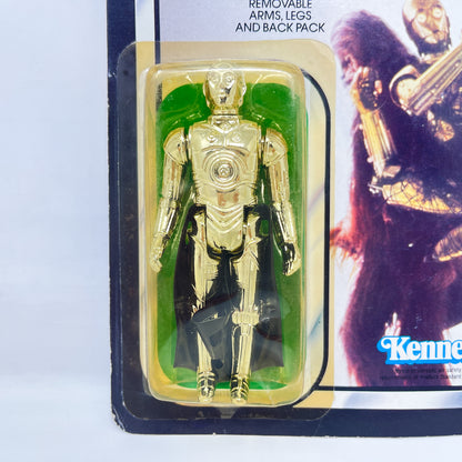 C-3PO Removable Limbs TSUKUDA ROTJ 65B-back  - Mint on Card - Vintage Kenner (1983)