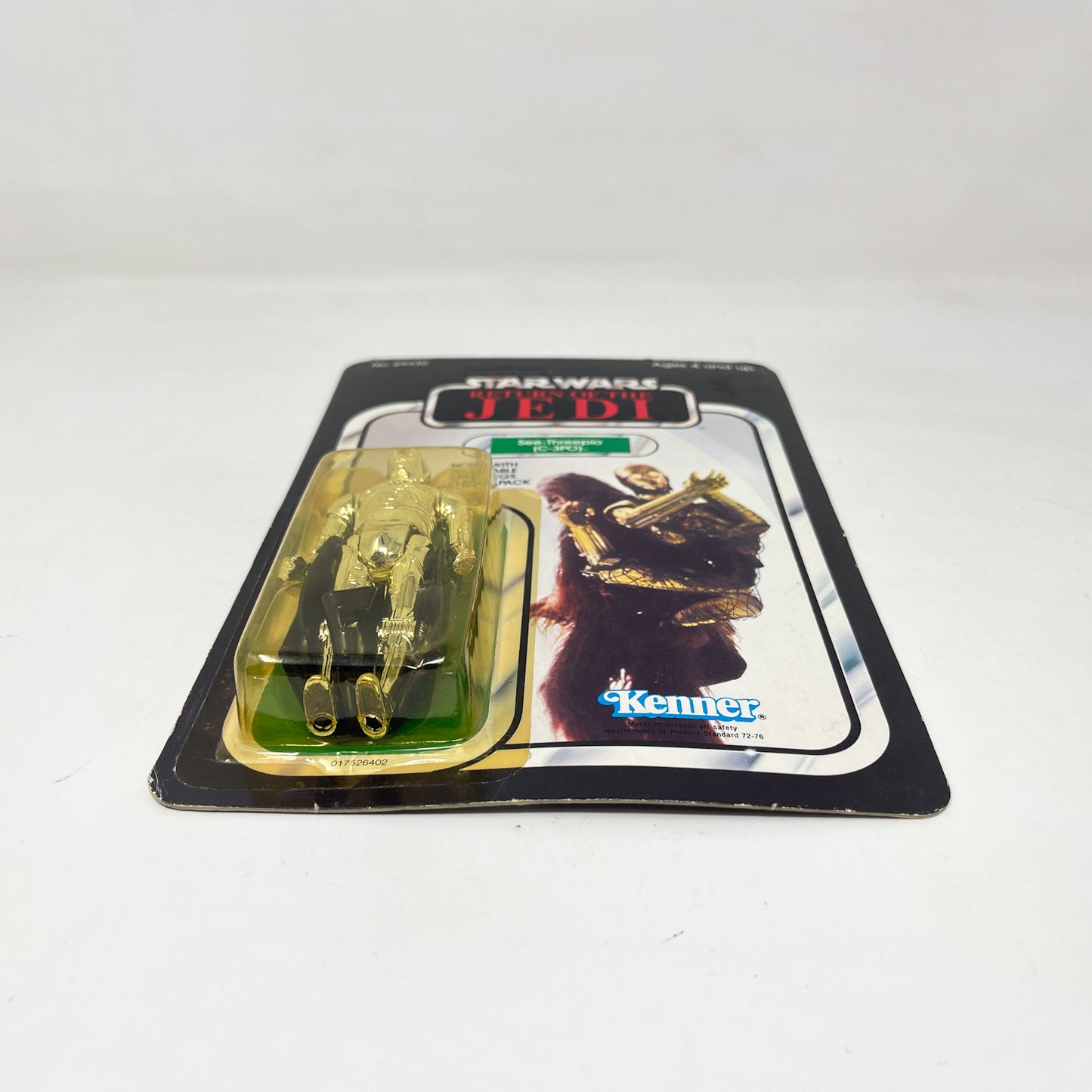 C-3PO Removable Limbs TSUKUDA ROTJ 65B-back  - Mint on Card - Vintage Kenner (1983)