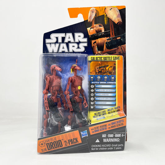 Battle Droids - Red (SL20) - Hasbro Saga Legends 2010 Star Wars Action Figure 2-Pack