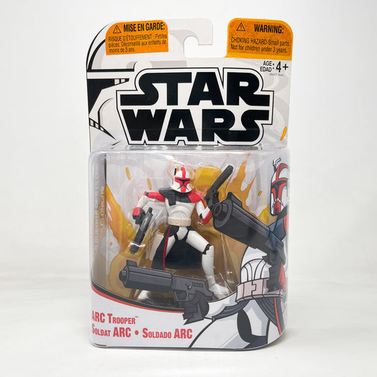 ARC Trooper - Red Stripe (2003) - Hasbro Tarkovsky Clone Wars Animated Figure MOC
