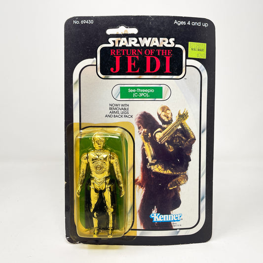 C-3PO Removable Limbs ROTJ 65B-back  - Mint on Card (Cut POP)