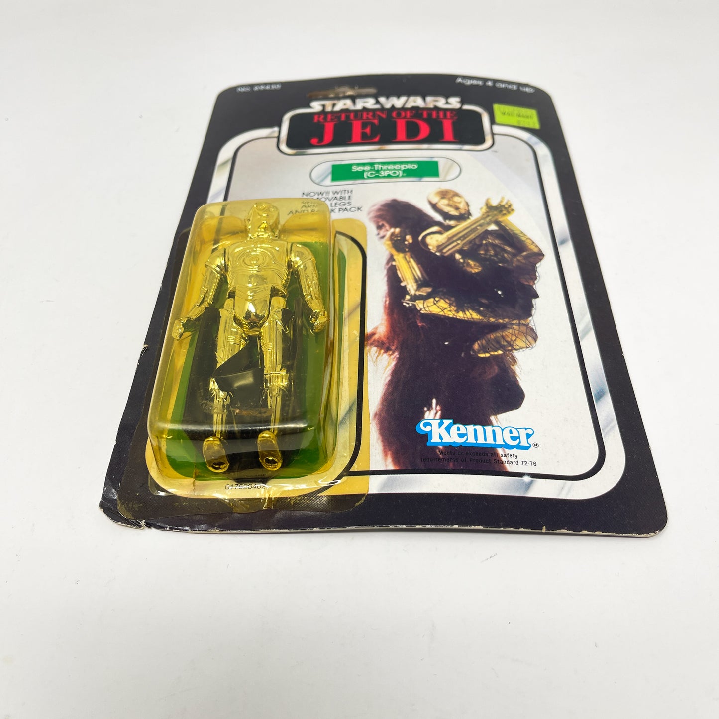 C-3PO Removable Limbs ROTJ 65B-back  - Mint on Card (Cut POP)