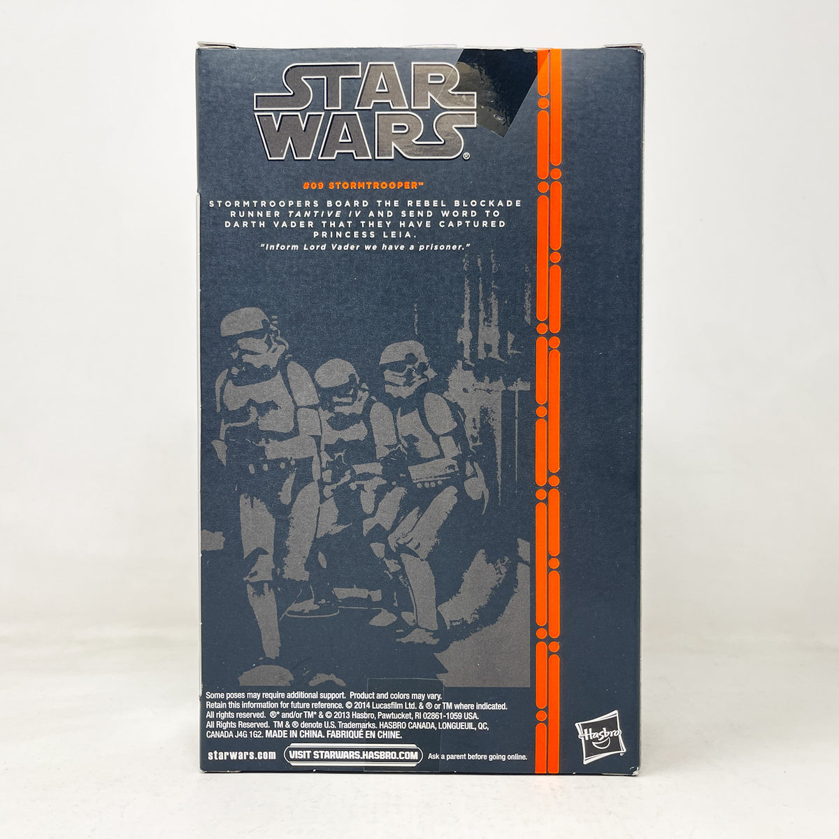 Stormtrooper #09 - Orange Line - Hasbro Black Series (2013)