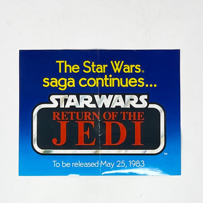 ROTJ Kenner Return of the Jedi Mailer Insert