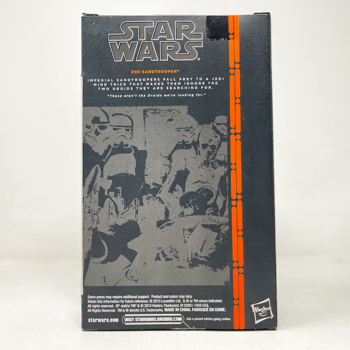 Sandtrooper #03 - Orange Line - Hasbro Black Series (2013)