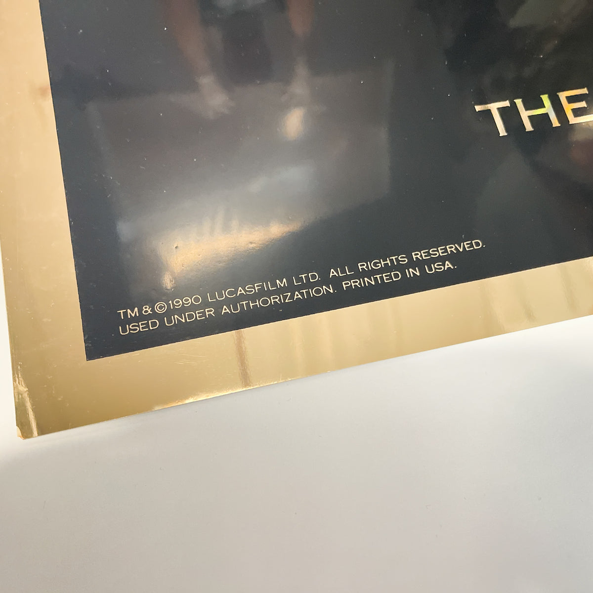 Empire Strikes Back 10th Anniversary Gold Mylar Poster (1990)
