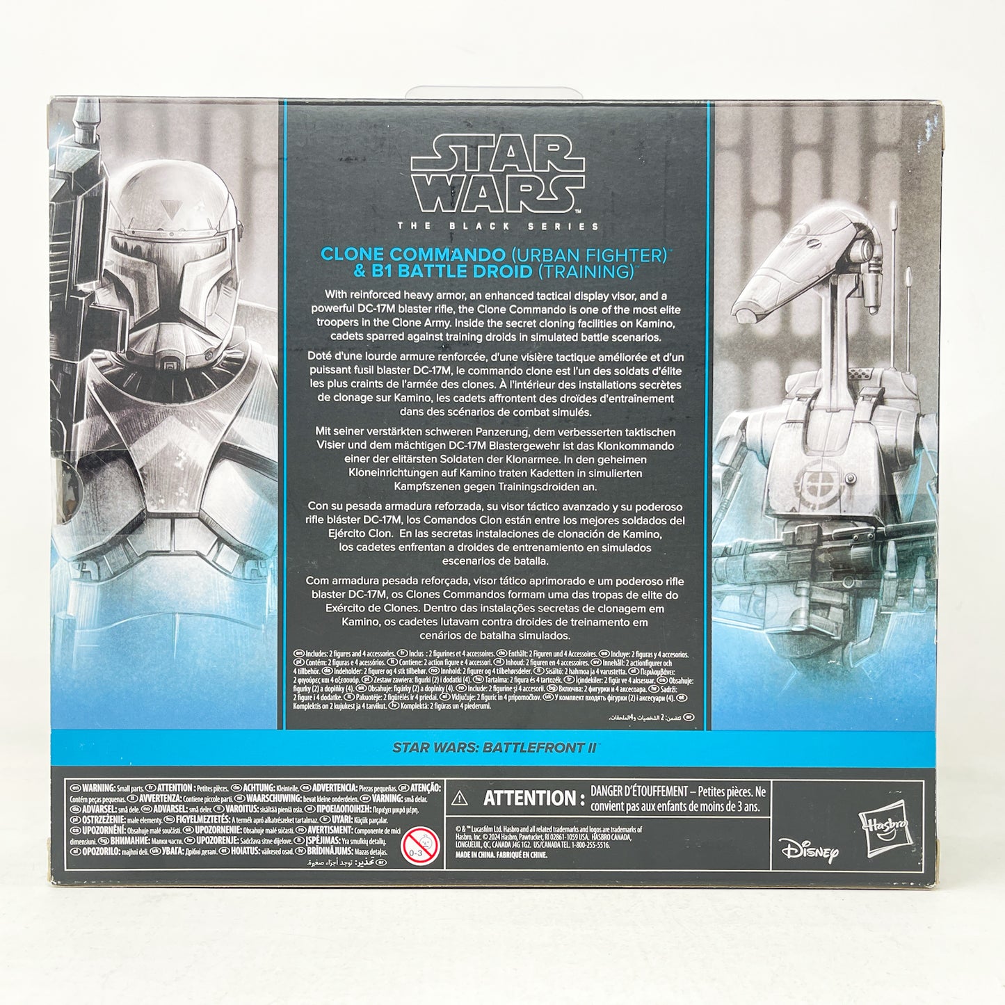 Clone Commando (Urban Fighter) & B1 Battle Droid (Training) 2-Pack - Hasbro Black Series (2024)
