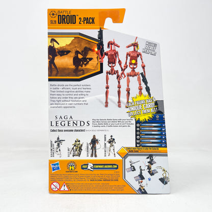 Battle Droids - Red (SL20) - Hasbro Saga Legends 2010 Star Wars Action Figure 2-Pack