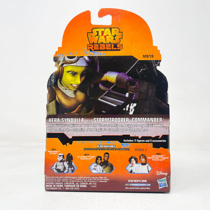 Stormtrooper Commander & Hera Syndulla MS19 - Hasbro 2015 Rebels Mission Series 3.75" Star Wars Action Figure 2 Pack