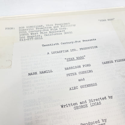 Star Wars Movie Press Kit Summer 1978 - Vintage