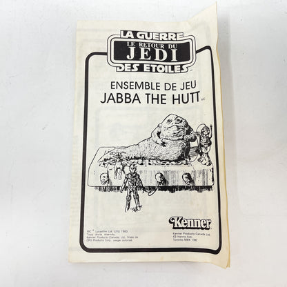 Jabba the Hutt Playset - Complete in Canadian Box - Vintage Kenner (1983)