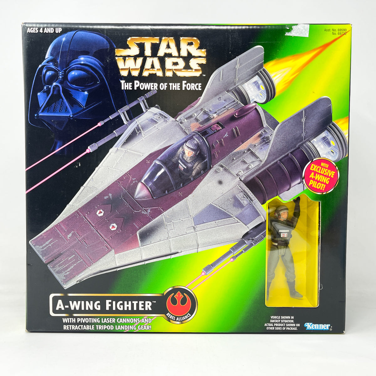 A-Wing Fighter - POTF2 Hasbro 1997 Star Was Vehicle - Sealed