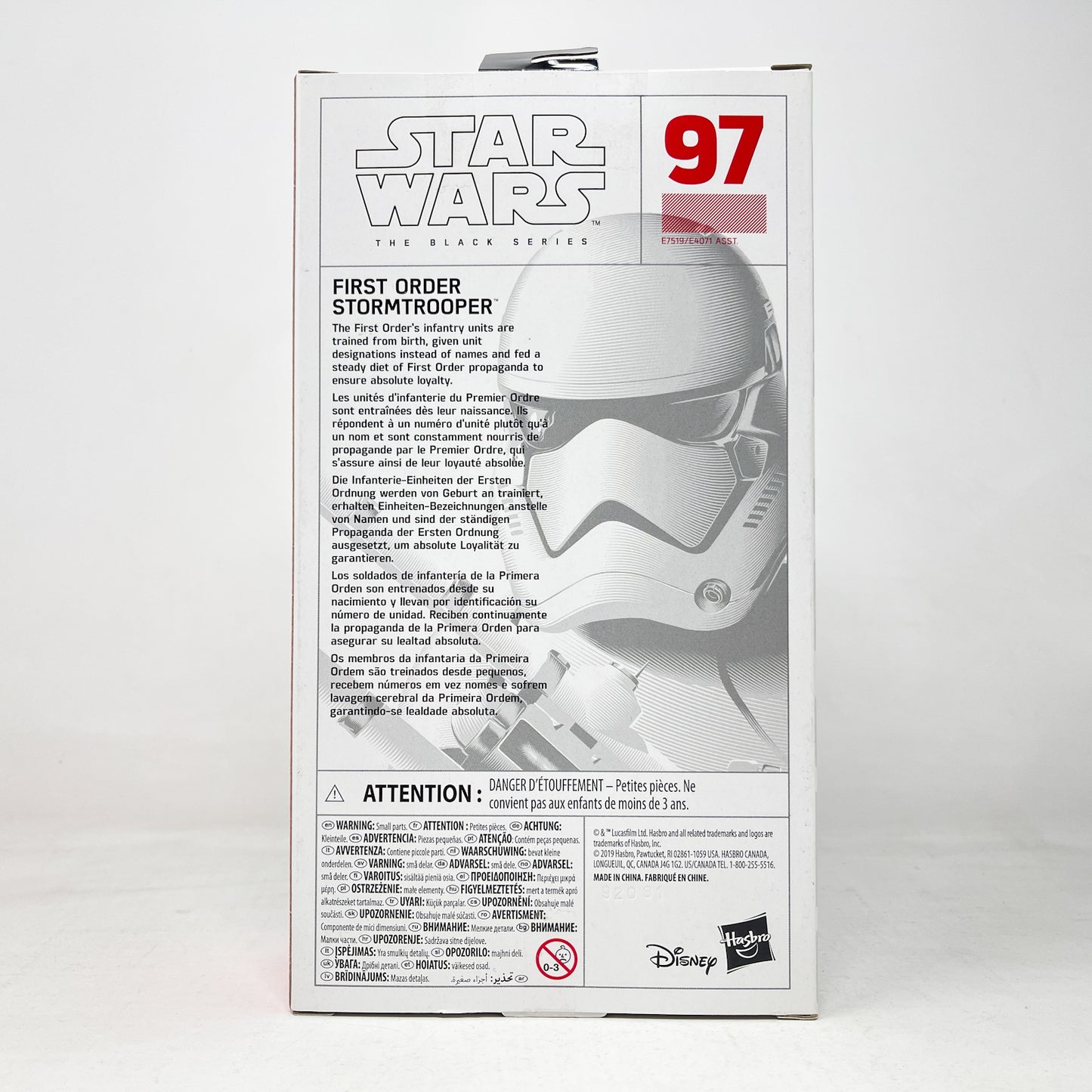First Order Stormtrooper (First Edition) #97 - Hasbro Black Series (2019)