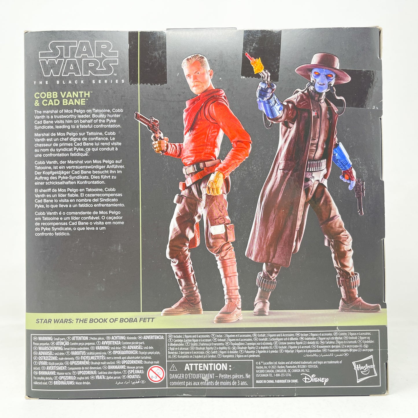Cobb Vanth & Cad Bane BOBF 2-Pack - Hasbro Black Series (2023)