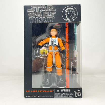 Luke Skywalker (X-Wing Pilot) #01 - Orange Line - Hasbro Black Series (2013)