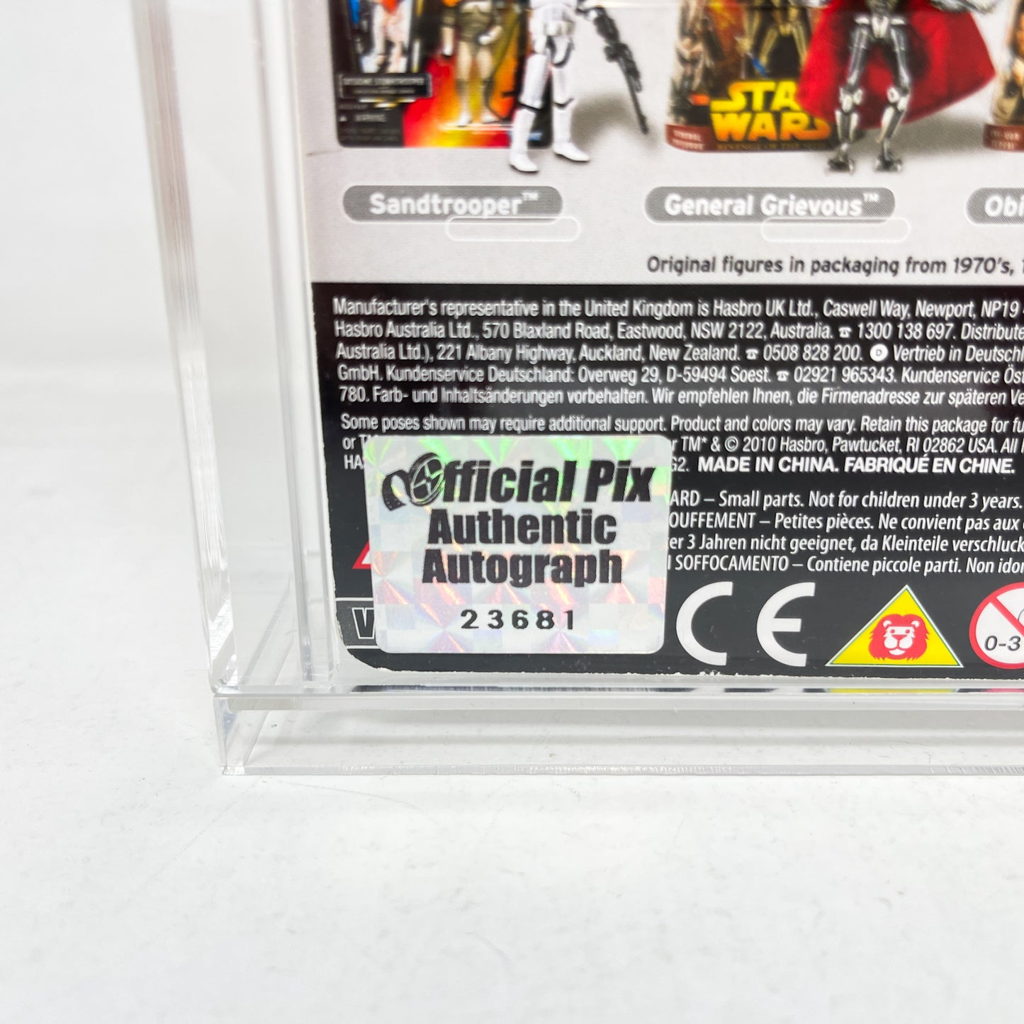 Hayden Christensen Autographed VC013 Anakin Skywalker FOIL - ROTS 2010 - Hasbro The Vintage Collection