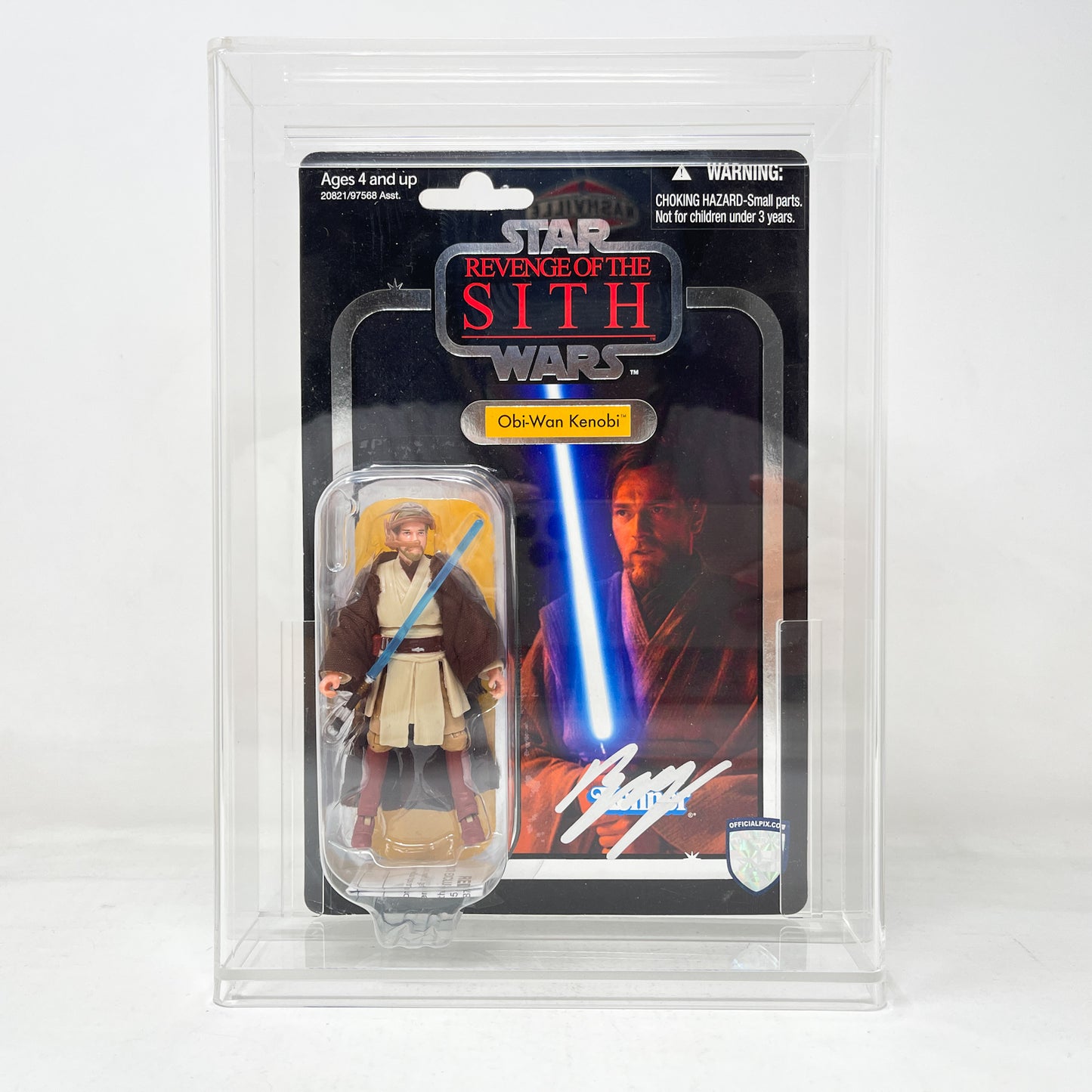 Ewan McGregor Autographed VC016 Obi Wan Kenobi FOIL ROTS 2010 - Hasbro The Vintage Collection