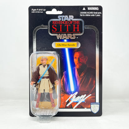Ewan McGregor Autographed VC016 Obi Wan Kenobi FOIL ROTS 2010 - Hasbro The Vintage Collection