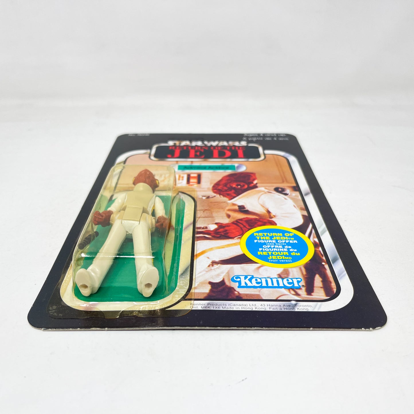 Admiral Ackbar ROTJ 65A Canadian - Mint on Card - Vintage Kenner 1983