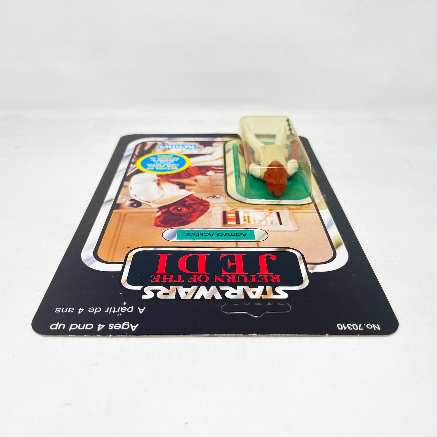 Admiral Ackbar ROTJ 65A Canadian - Mint on Card - Vintage Kenner 1983