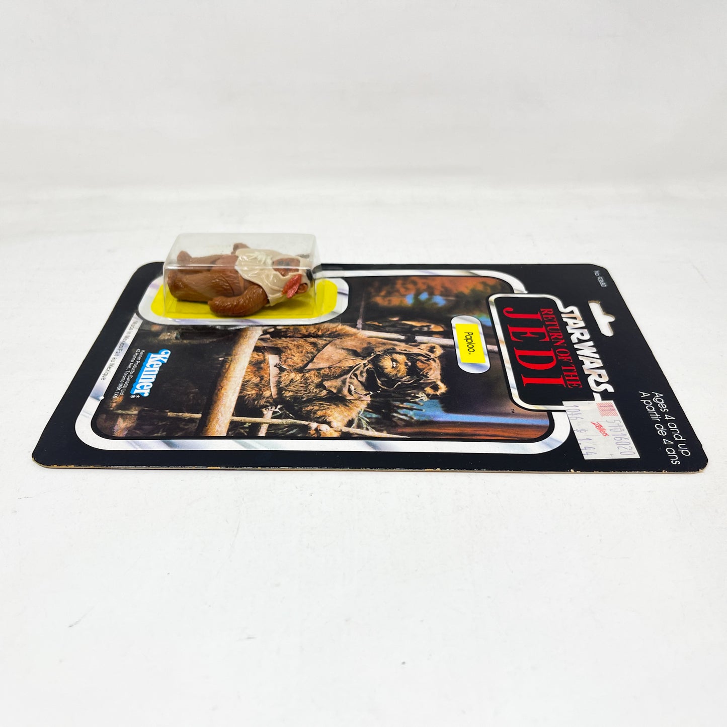 Paploo ROTJ 77-Back Canadian Cardback - Mint on Card - Vintage Kenner 1984