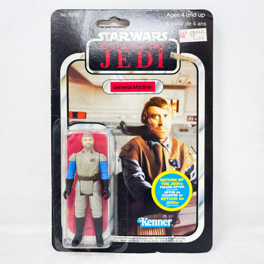 General Madine Canadian ROTJ 65A Back - Mint on Card