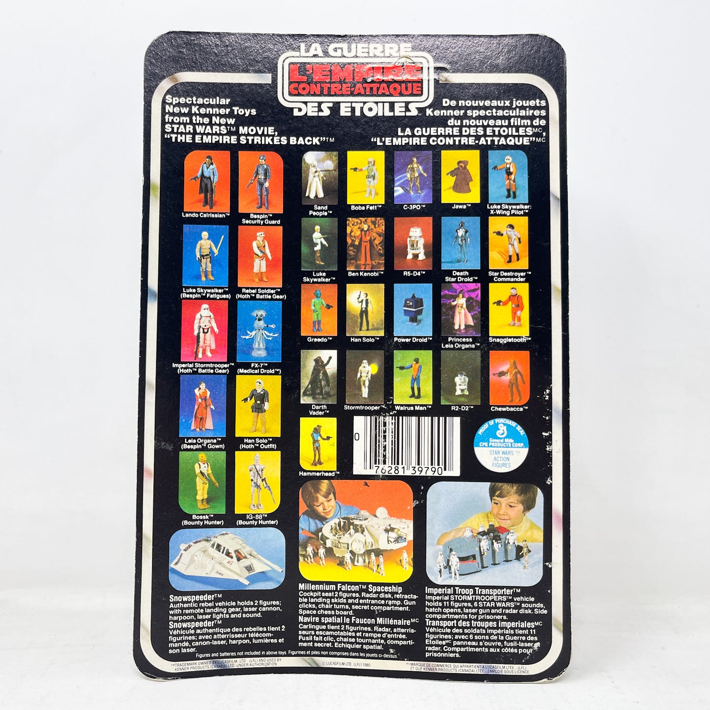 Han Solo (Hoth Outfit) on ESB 31A Canadian Cardback - Mint on Card - Vintage Kenner 1980