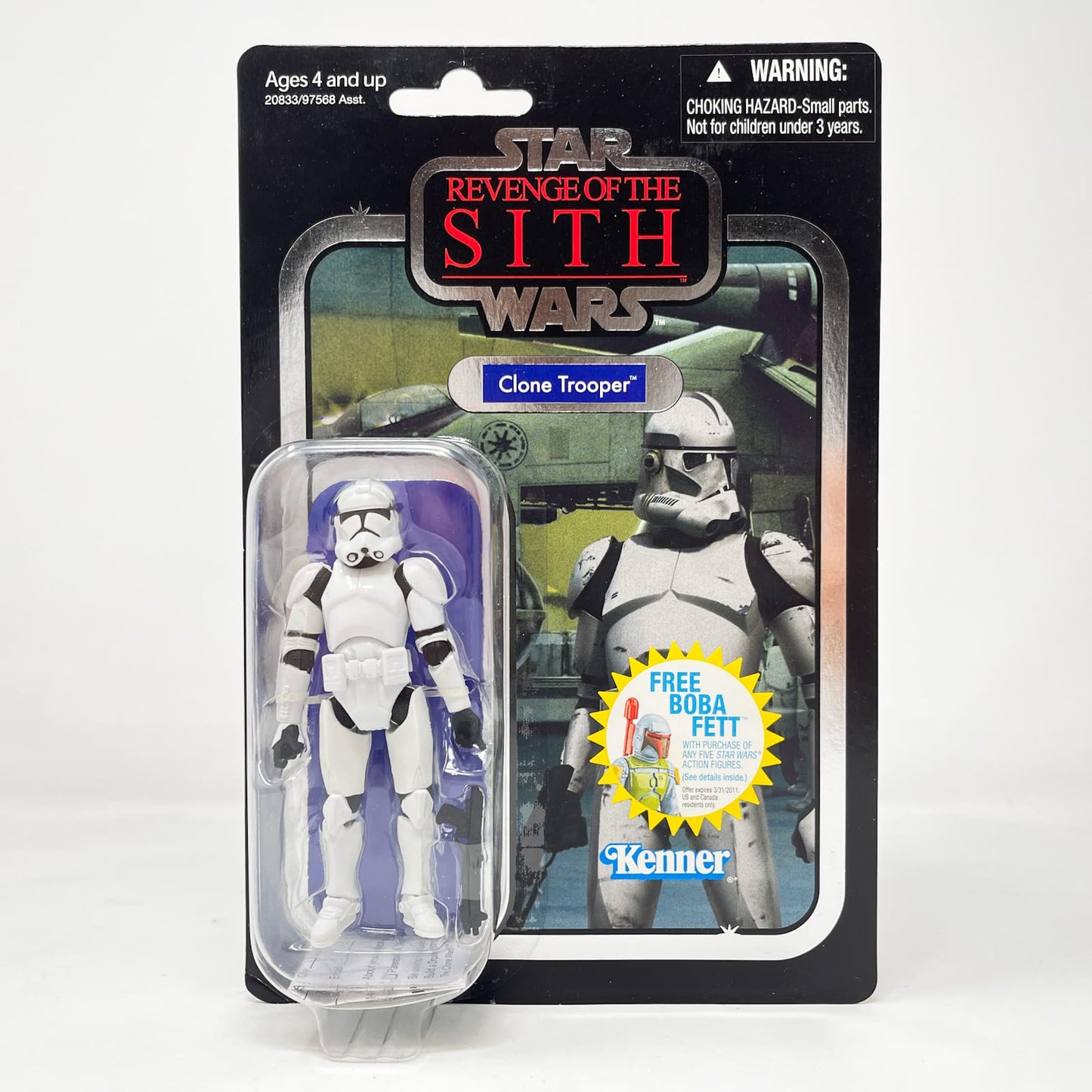 VC015 Clone Trooper (2010) - Foil Card Back - The Vintage Collection