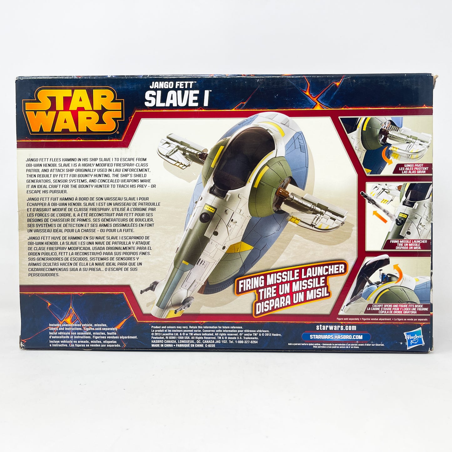 Jango Fett Slave 1 Ship - Hasbro Attack of the Clones (2013) - Open Box
