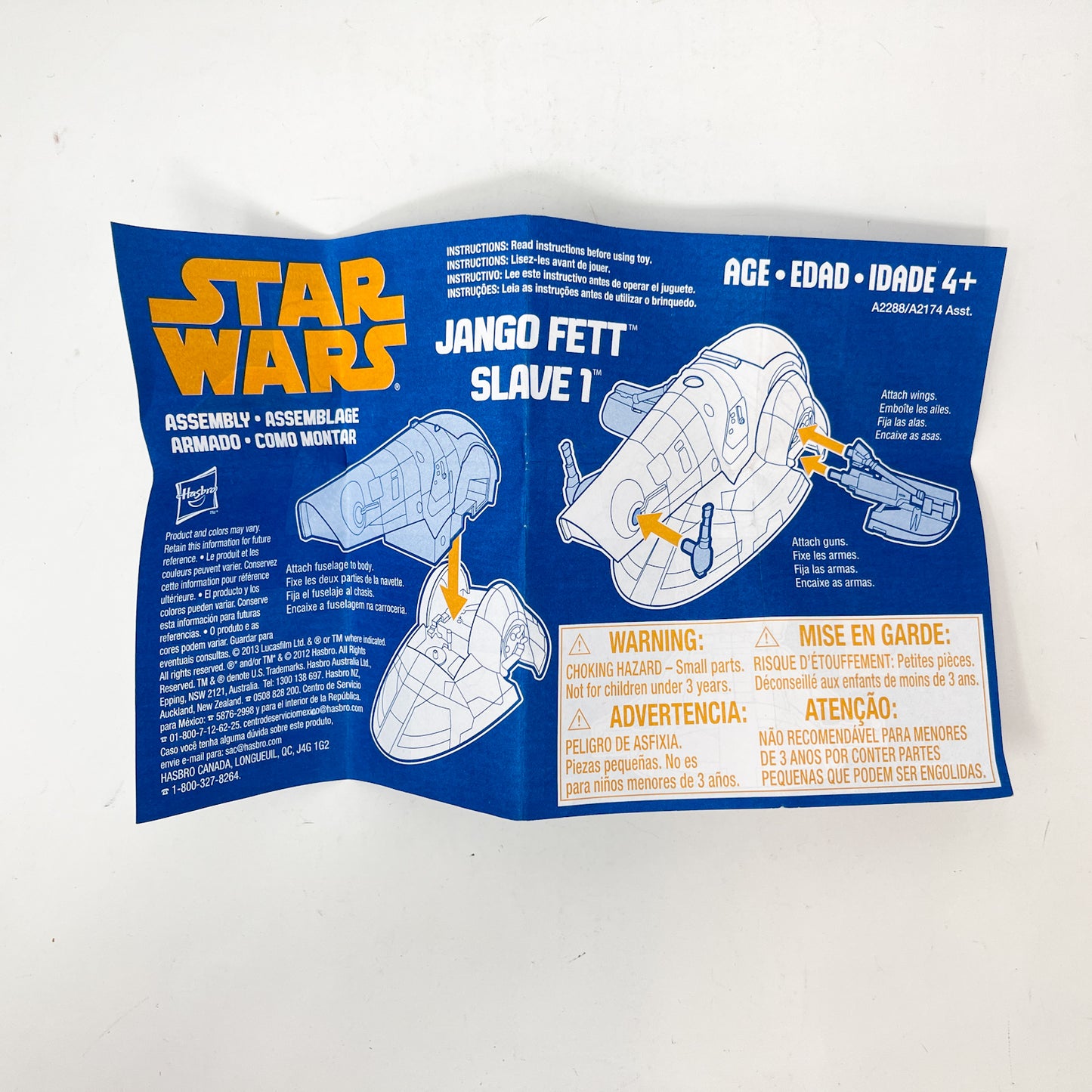 Jango Fett Slave 1 Ship - Hasbro Attack of the Clones (2013) - Open Box