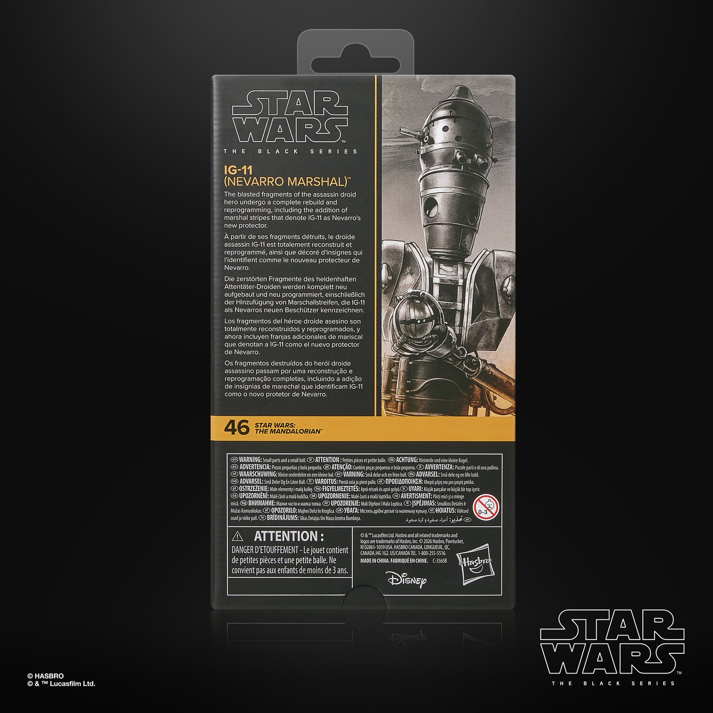 Pre-Order IG-11 (Nevarro Marshal) - Mandalorian #46 - Hasbro Black Series (2026)
