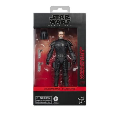 Pre-Order Mandalorian Super Commando Kebris (Maul Shadow Lord #07) - Hasbro Black Series (2026)