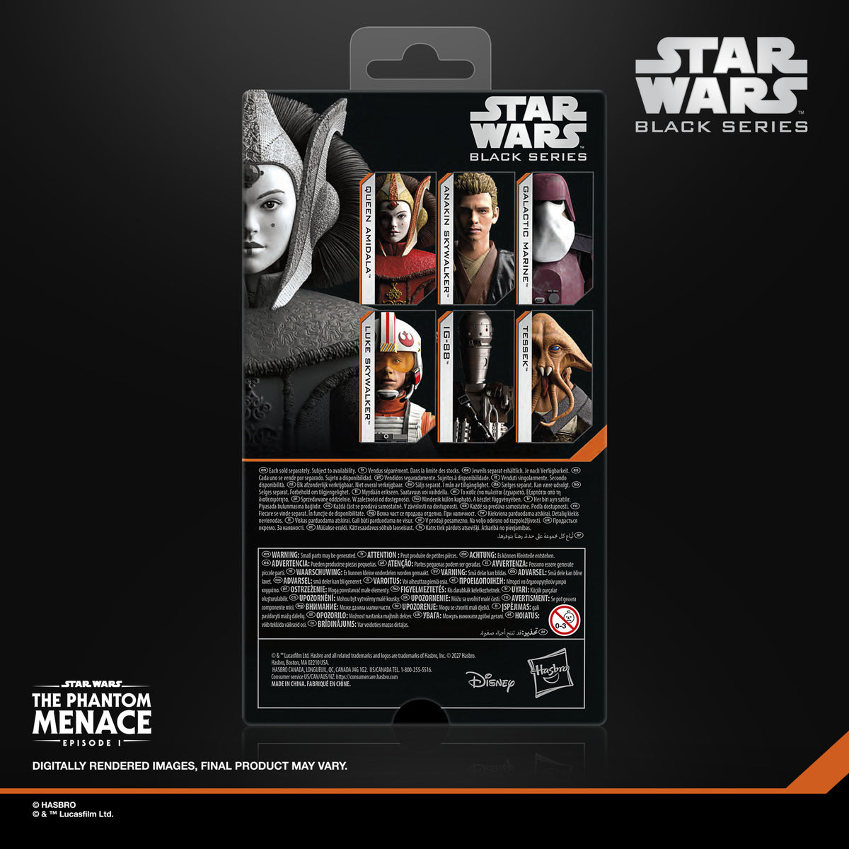 Pre-Order Queen Amidala (The Phantom Menace) - Hasbro Black Series (2027)