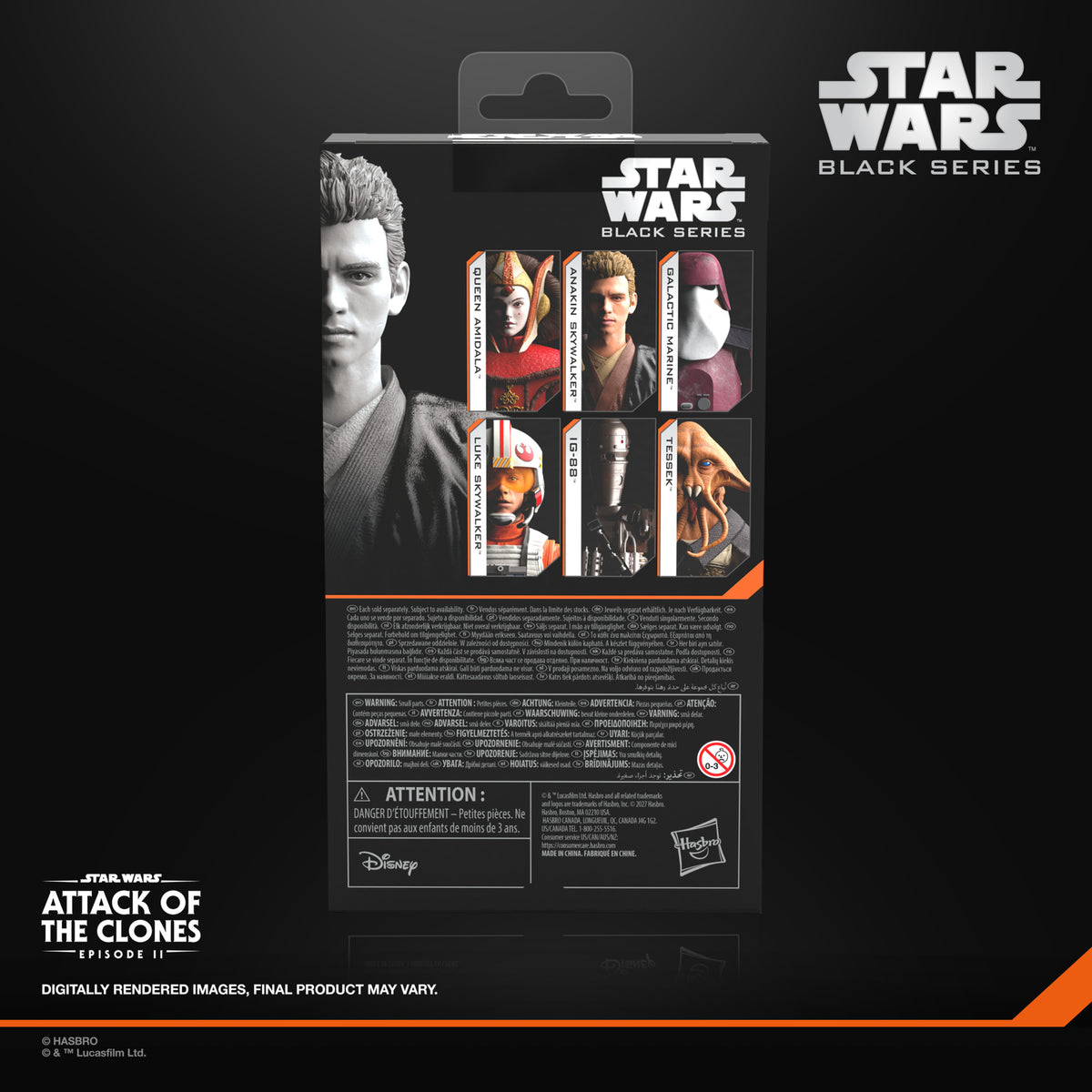 Pre-Order Anakin Skywalker Padawan (Attack of the Clones) - Hasbro Black Series (2027)